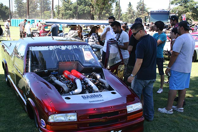 The crowds enjoyed seeing the World Record setter up close and in person