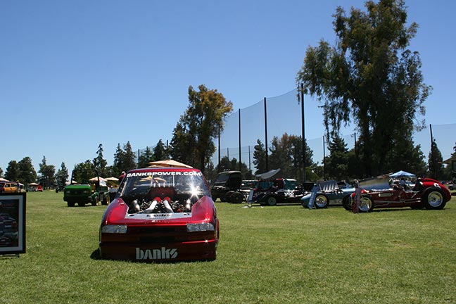 A sunny day relaxing in the sun is a nice change from tearing up the asphalt on the dragstrip