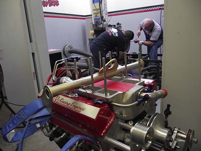 Preparing the engine dyno room for the Studebaker's engine