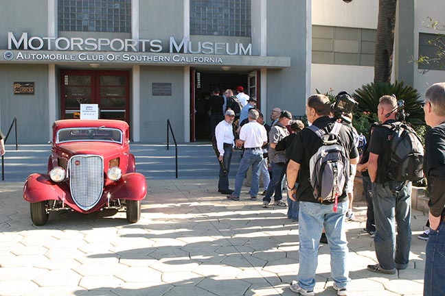 NHRA museum crowed outside