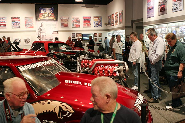 NHRA museum crowed inside