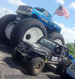 Bigfoot and Banks Sidewinder Turbo Jeep