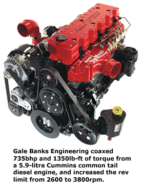 Banks' Cummins engine