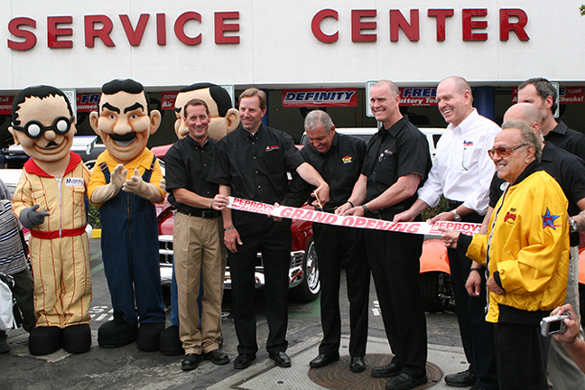 ribbon cutting at the Pep Boys Speed Shop